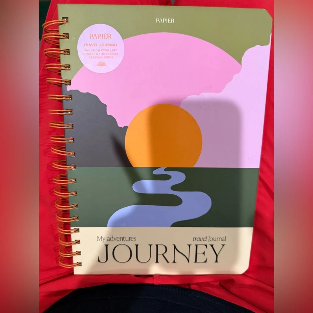 NEW Papier Travel Journal My Adventures Journey 150 Pages Vacation Planner